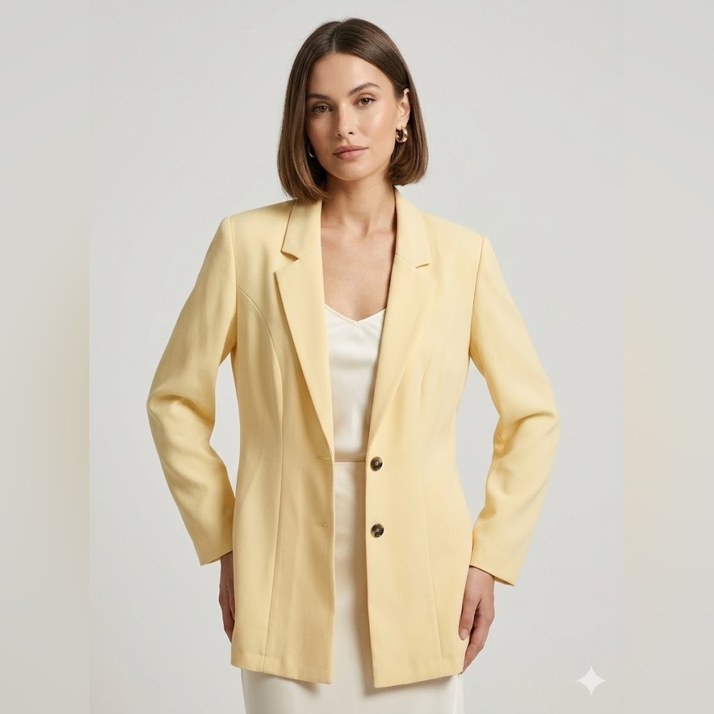 Vintage Colosseum Pale Yellow Blazer